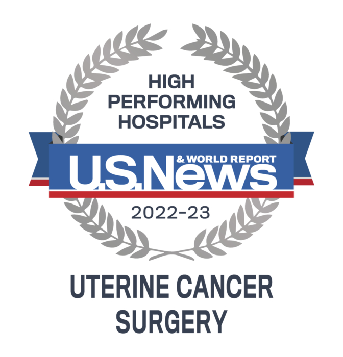 US News World Report High Performing Hospital Uterine Cancer Surgery