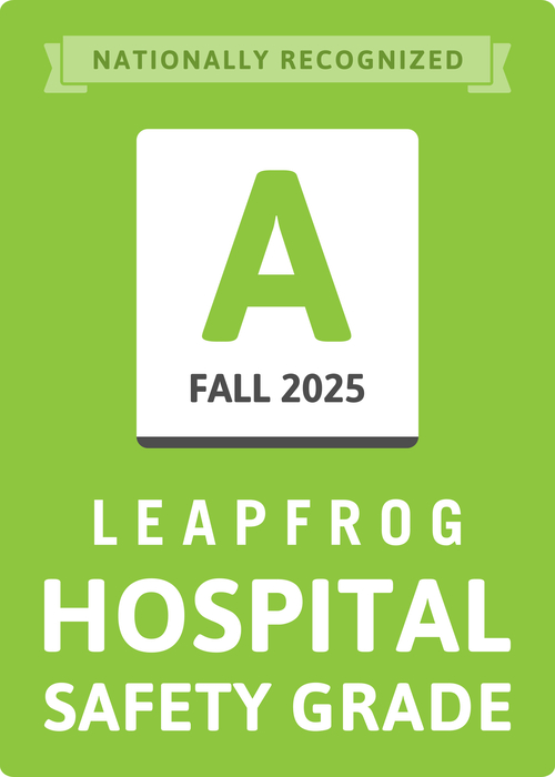 Leapfrog hospital safety grade badge